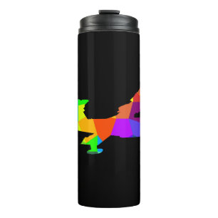 Colourful firefighting plane from the fire thermal tumbler