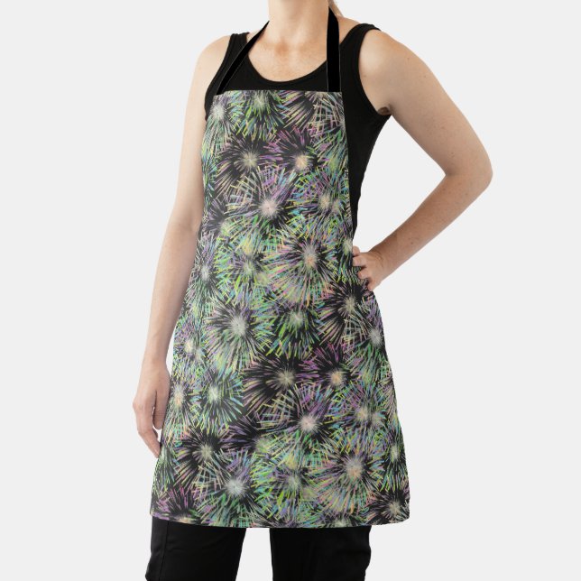 Colourful Fireworks Pattern Apron (Insitu)