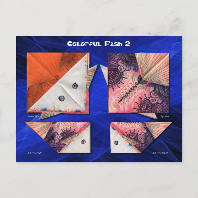 Colourful Fish 2 Postcard (Front)