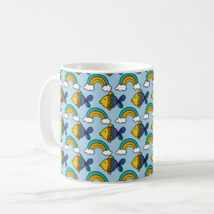 Colourful Fish and Rainbow Mug