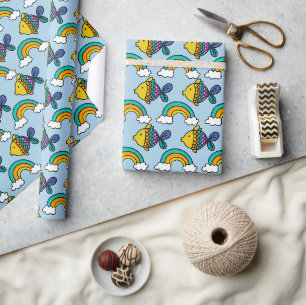 Colourful Fish and Rainbow  Wrapping Paper