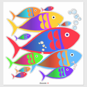 Colourful Fish Art Décor Design