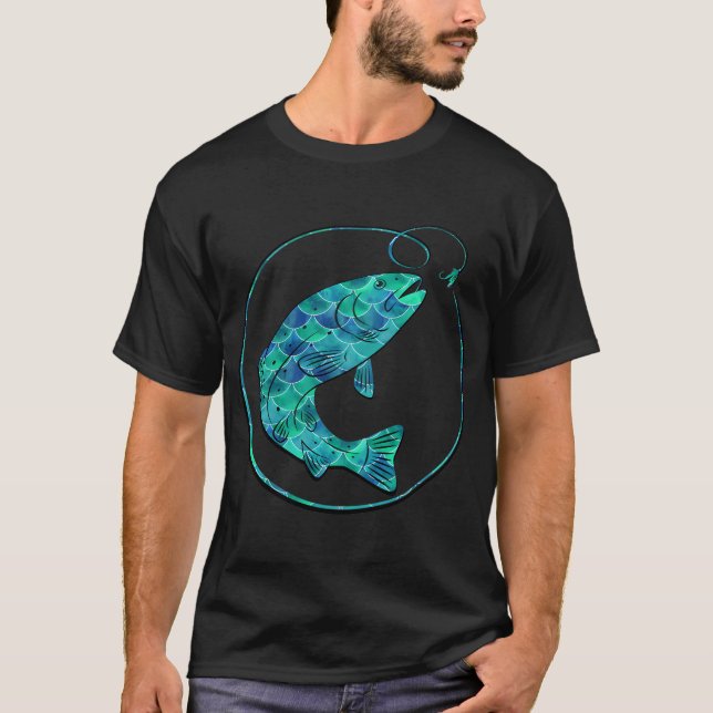 Colourful Fish Art  T-Shirt (Front)