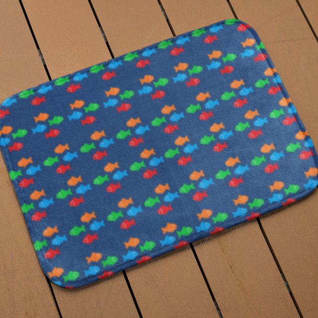 Colourful Fish Bath Mat (Creator Uploaded)