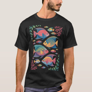 Colourful Fish Beach Women's Tropical Ocean Sea T-Shirt