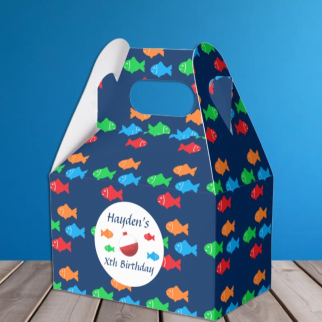 Colourful Fish Birthday Favour Box (Creator Uploaded)
