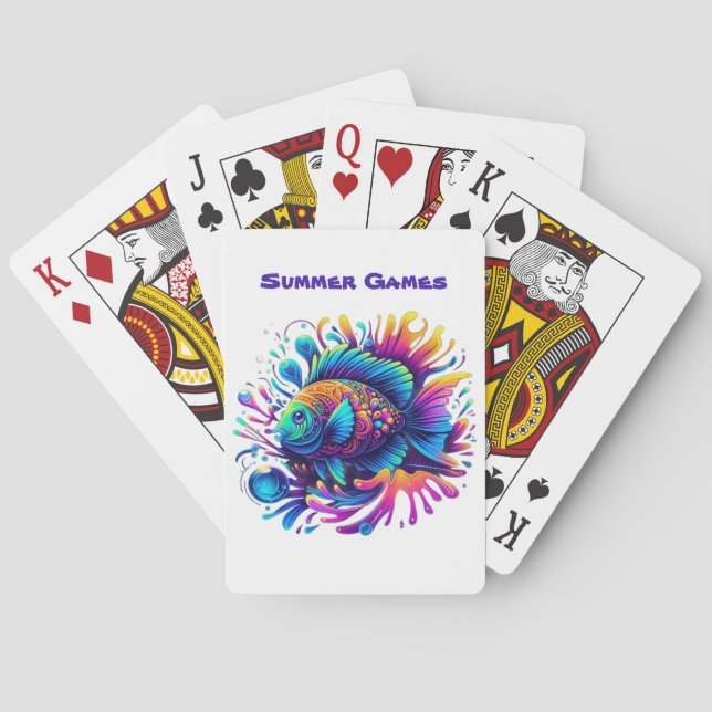 Colourful Fish-Classic Playing Cards (Back)
