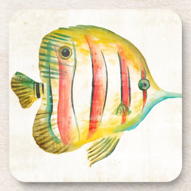 Colourful Fish Coaster (Front)