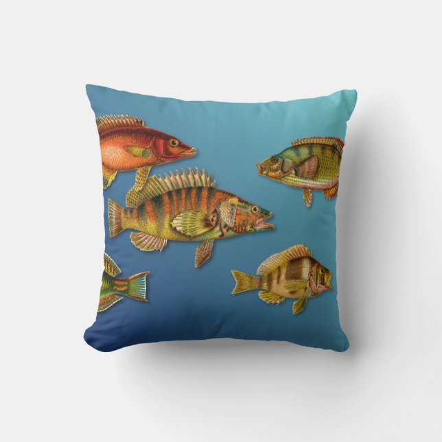 Colourful Fish Cushion (Front)