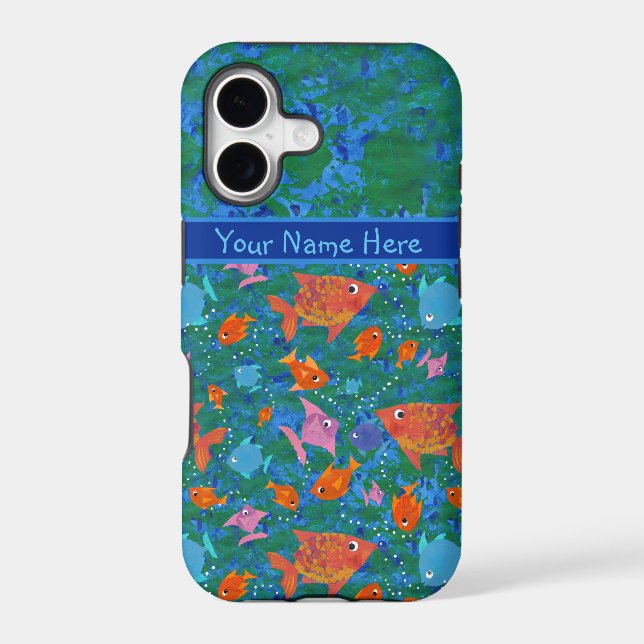 Colourful Fish Custom iPhone 5 Xtreme Case (Back)
