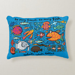 Colourful Fish Friends Decorative Cushion