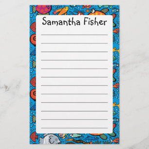 Colourful Fish Friends Stationery
