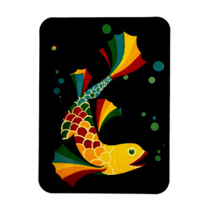 colourful fish ‘n bubbles magnet
