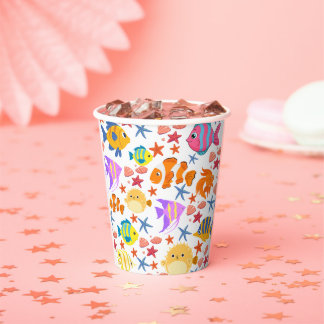 Colourful Fish  Paper Cups
