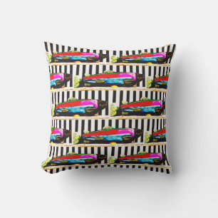 Colourful fish pattern cushion