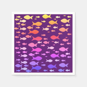 Colourful Fish Sea Navel Napkins