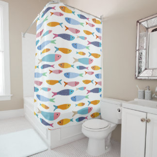 Colourful Fish Shower Curtain