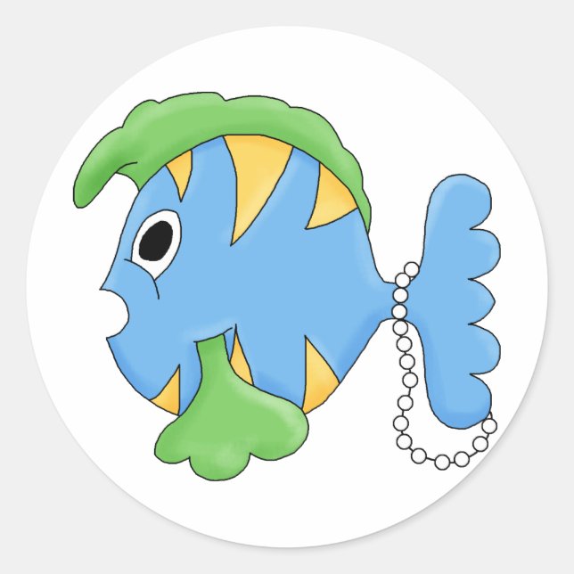 Colourful Fish Sticker (Front)