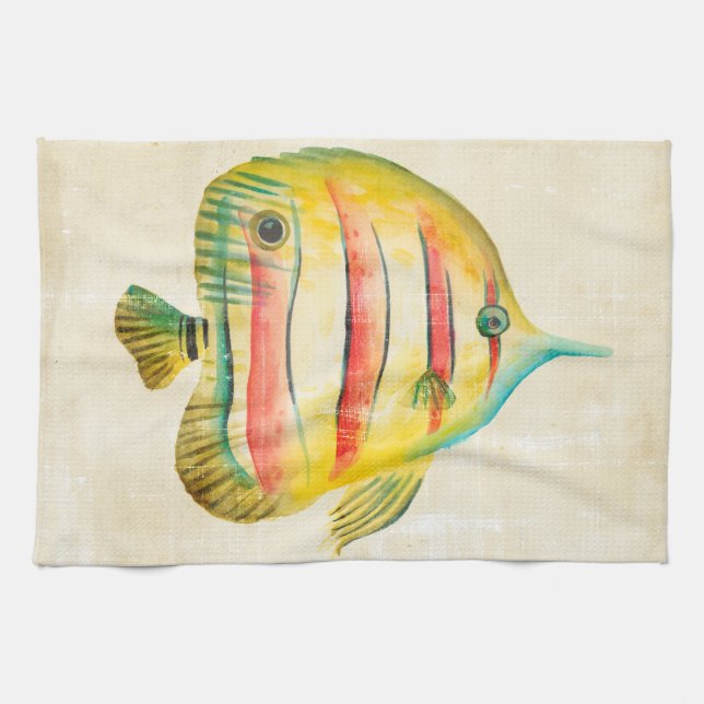 Colourful Fish Tea Towel (Horizontal)