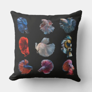 Colourful Fish throw pillows