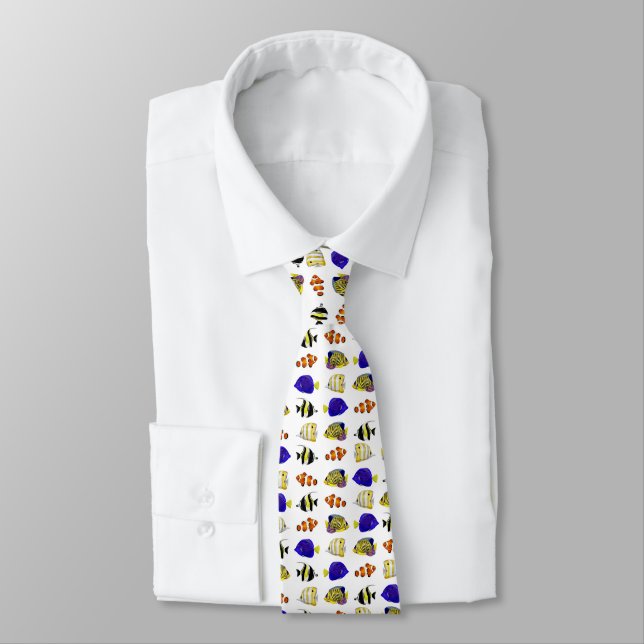 Colourful fish tie (Tied)