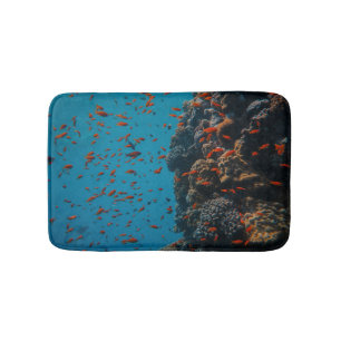 Colourful Fishes And Reefs Bath Mat