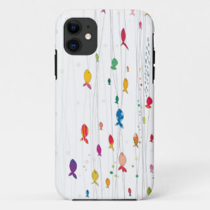 colourful fishies iPhone 11 case