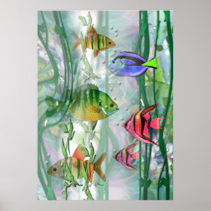 Colourful Fishies Print