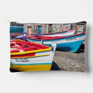 Colourful Fishing Boats, Cape Verde Accessory Pouch