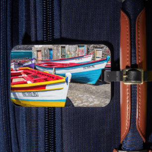 Colourful Fishing Boats, Cape Verde Luggage Tag