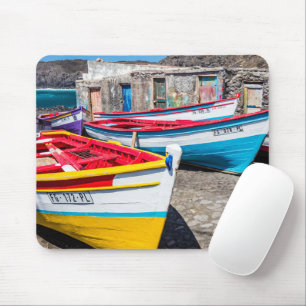 Colourful Fishing Boats, Cape Verde Mouse Pad