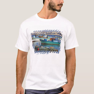 Colourful fishing boats in the Harbour of T-Shirt