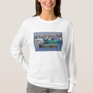 Colourful fishing boats in the Harbour of T-Shirt