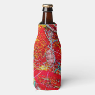 Colourful fishing nets bottle cooler