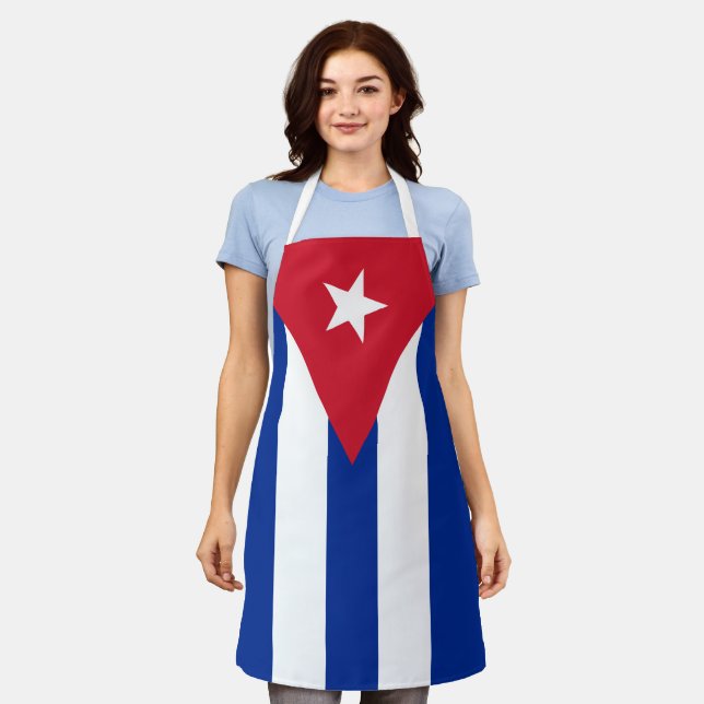 Colourful Flag of Cuba Apron (Worn)