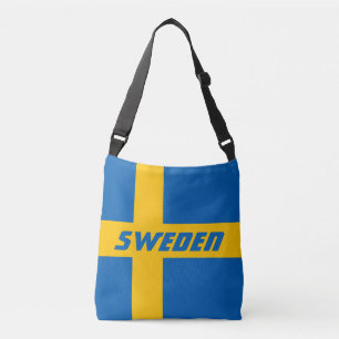 Colourful Flag of Sweden Crossbody Bag