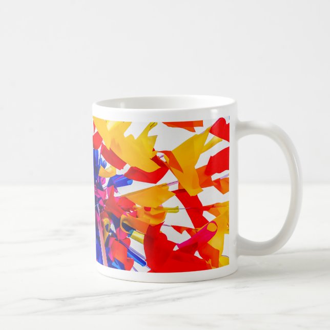 Colourful flags coffee mug (Right)