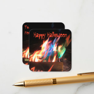 Colourful Flame Pgotograph Enclosure Card