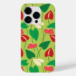 Colourful flamingo flowers pattern Case-Mate iPhone 14 pro case