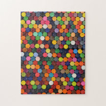 Colourful flat end of crayons abstract