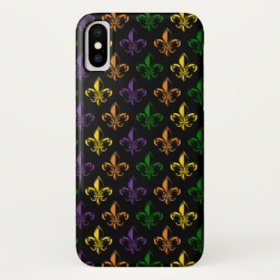 Colourful fleur-de-lis seamless pattern Case-Mate iPhone case