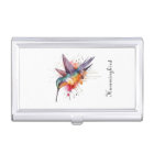 Colourful Flight, watercolor hummingbird custom