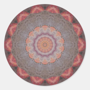 Colourful Floor Tiles Kaleidoscope 12 Classic Round Sticker