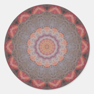 Colourful Floor Tiles Kaleidoscope 12 Classic Round Sticker