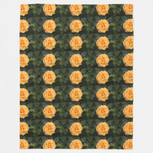 colourful flora roses petals blossoms love floral fleece blanket