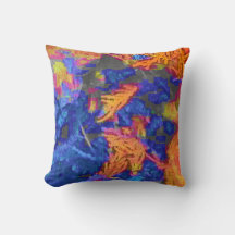 Colourful Flora Throw Pillow