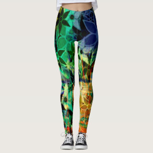Colourful Floral #6 Leggings
