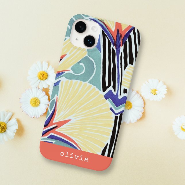 Colourful Floral Abstract Art Pattern by E.A. Ségu Case-Mate iPhone Case (Creator Uploaded)