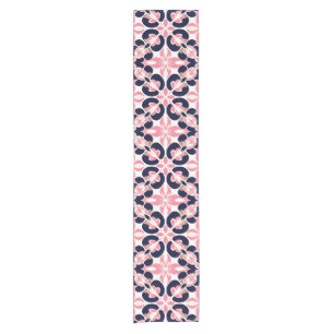 Colourful Floral Abstract Pattern Short Table Runner