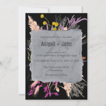 Colourful Floral black background classic border